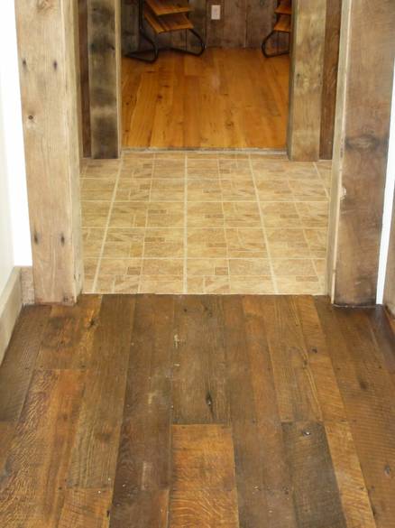 As-Is Oak Shiplap Face Nailed / This floor was sanded to achieve the desired character